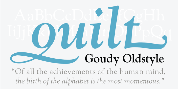 Font Goudy Oldstyle