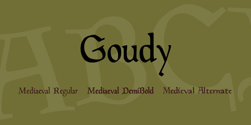 Font Goudy