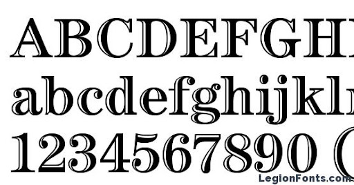 Font ITC Century Handtooled