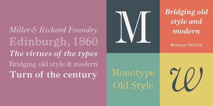 Font Monotype Old Style
