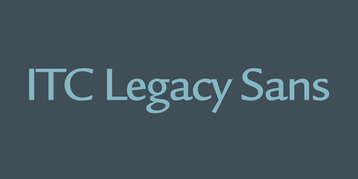 Font ITC Legacy Sans