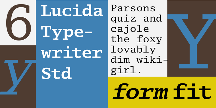 Font Lucida Typewriter