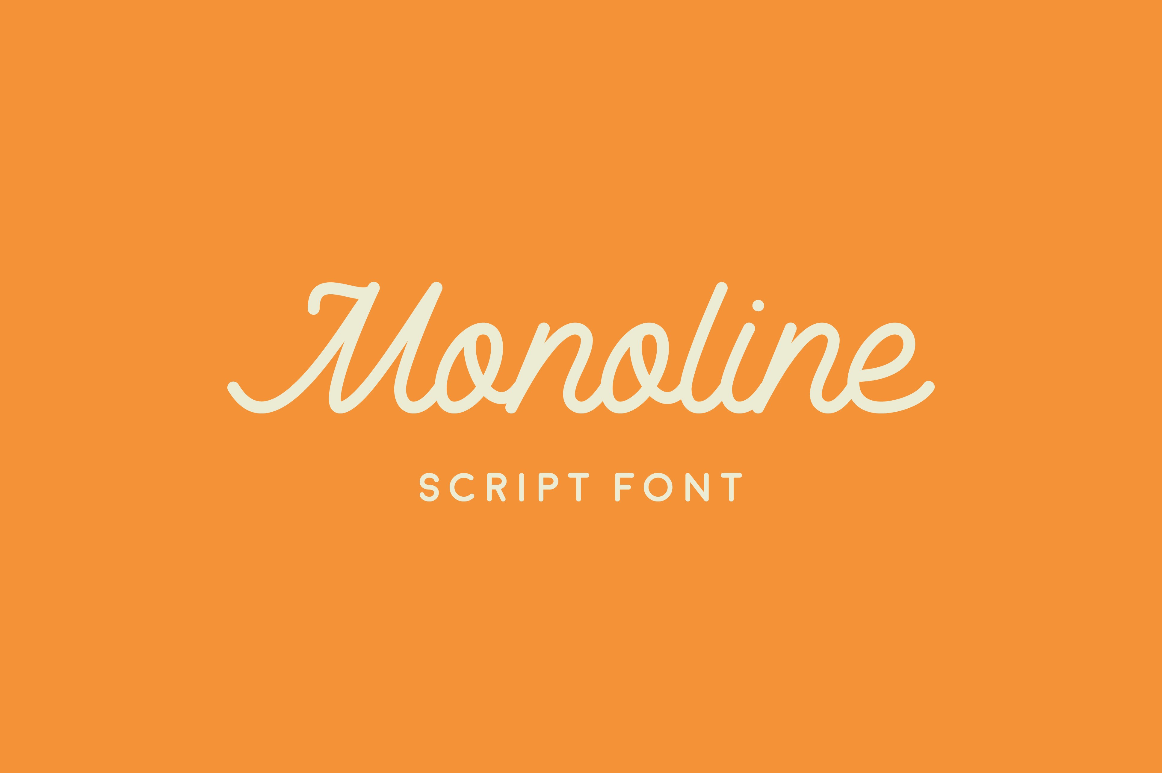 Font Monoline Script