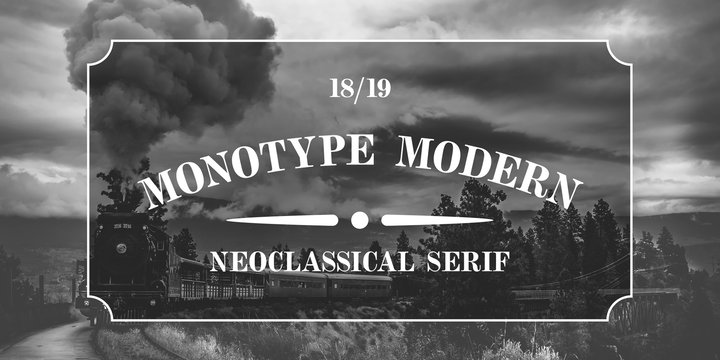 Font Monotype Modern