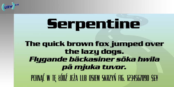 Font Serpentine