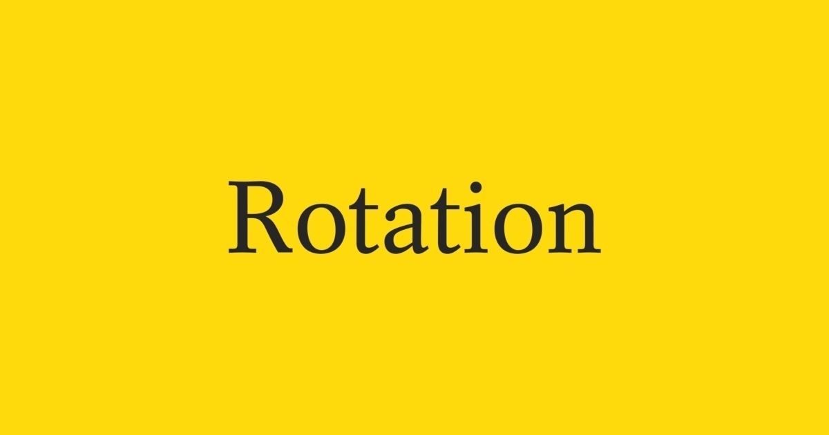 Font Rotation