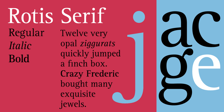 Font Rotis Serif