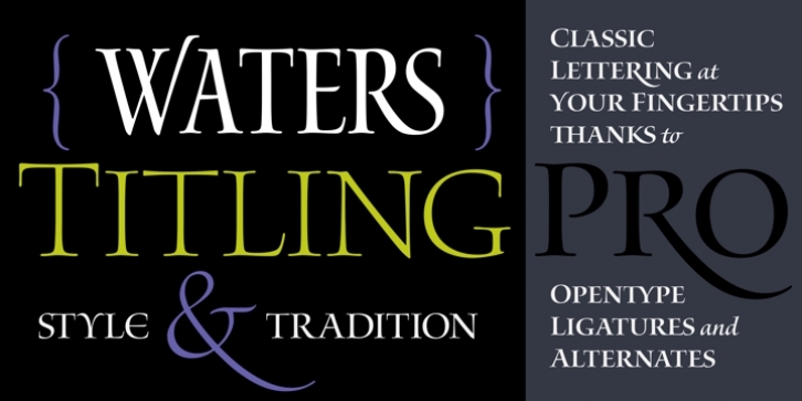 Font Waters Titling Pro