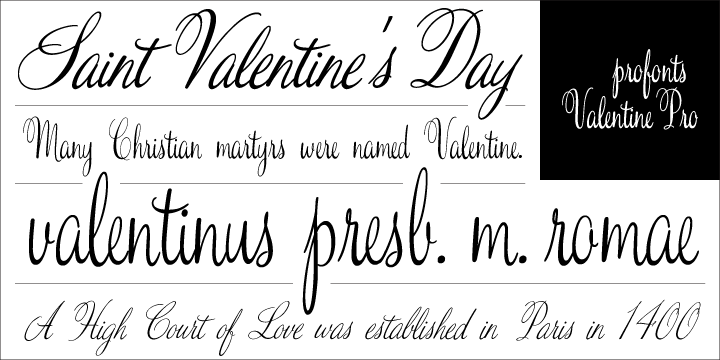 Font Valentine