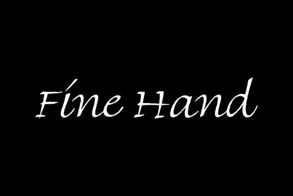 Font Fine Hand