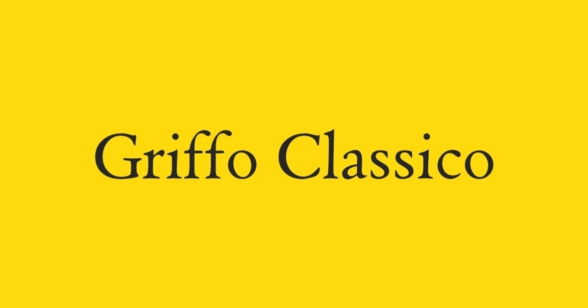 Font Griffo Classico