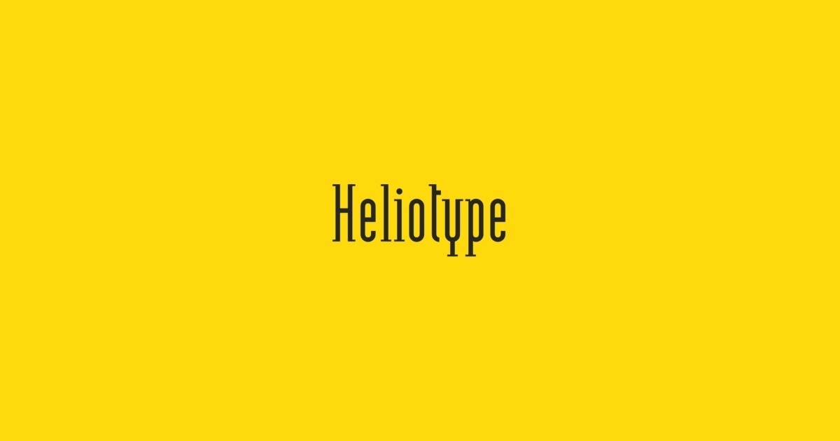 Font Heliotype