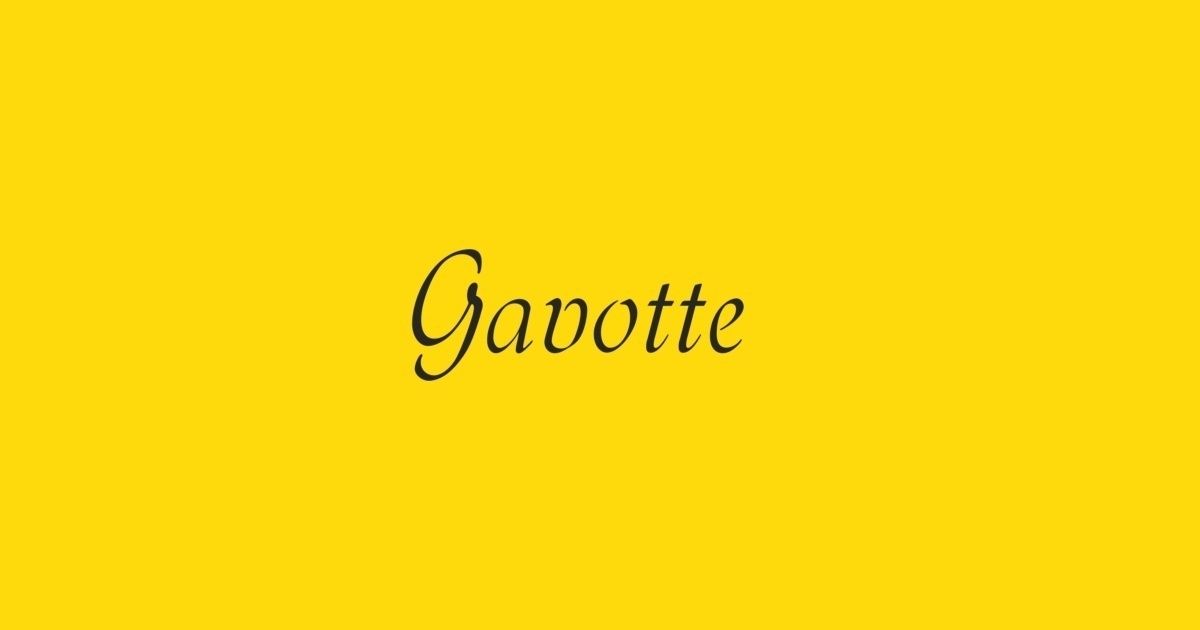 Font Gavotte