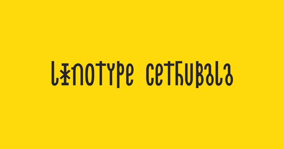 Font Linotype Cethubala