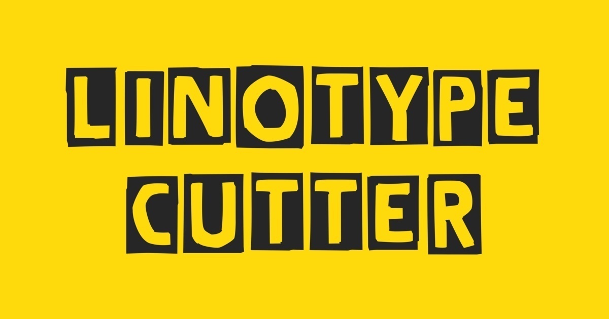 Font Linotype Cutter