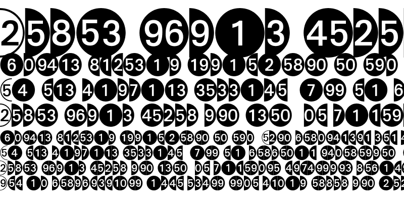 Font DecoNumbers