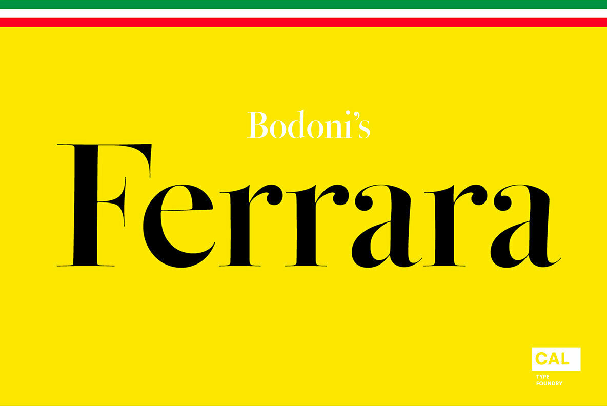 Bodoni Ferrara Banner