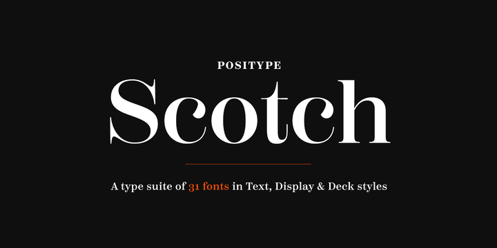 Font Scotch Display