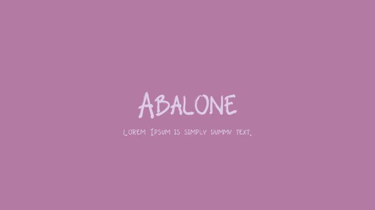 Font Abalone