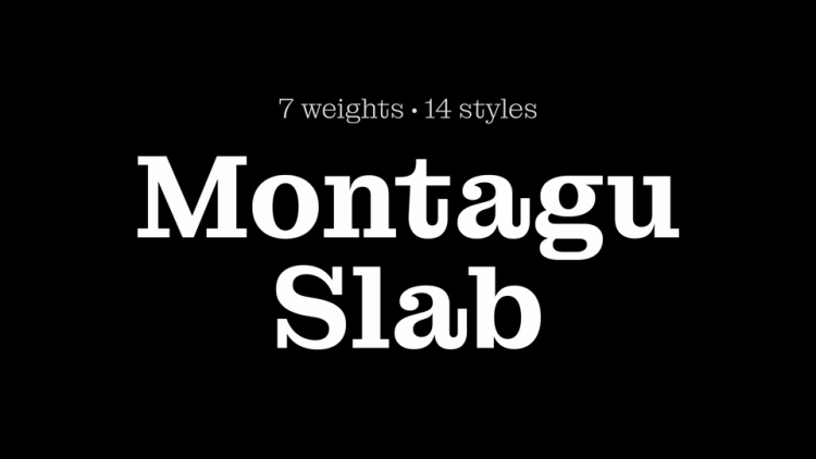 Font Montagu Slab