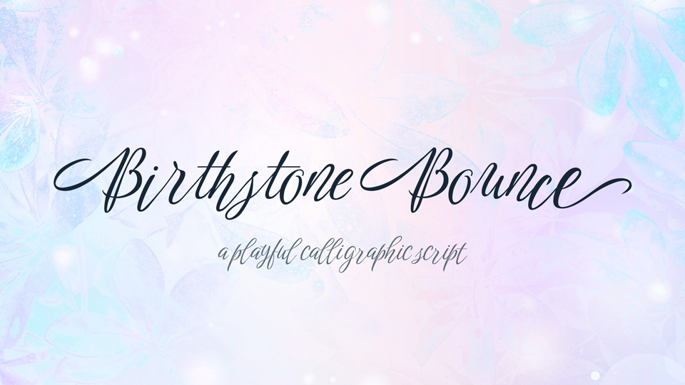 Font Birthstone Bounce