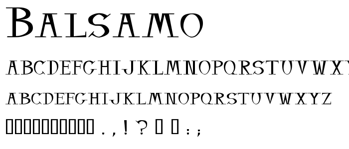 Font Balsamo