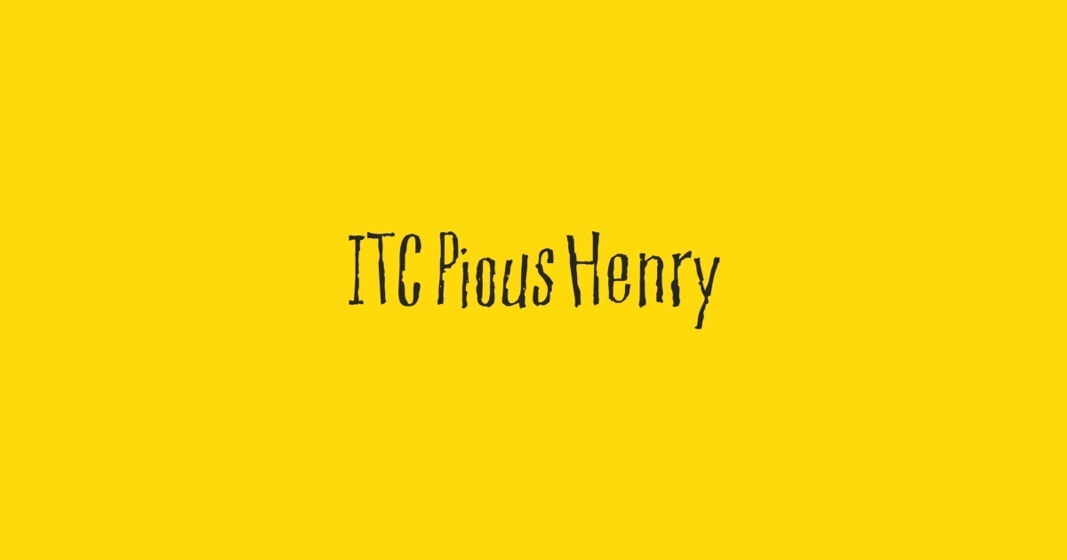 Pious Henry ITC