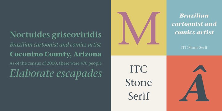 Font Stone Serif ITC