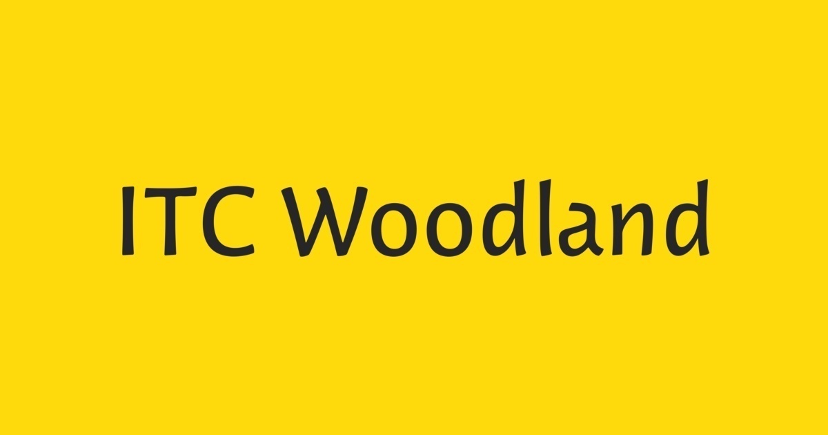 Font ITC Woodland