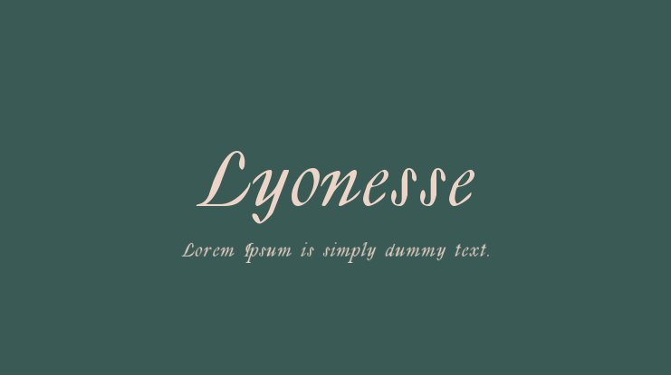 Font Lyonesse