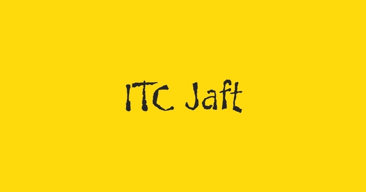 Font Jaft ITC