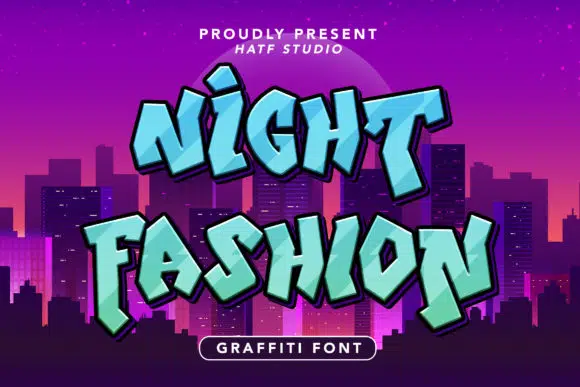Font Night Fashion