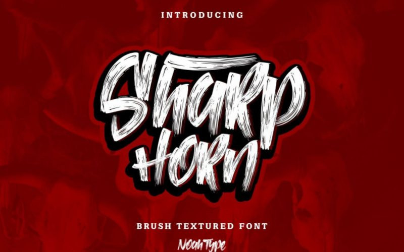 Font Sharp Horn