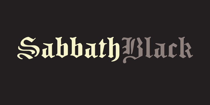 Font Sabbath Black