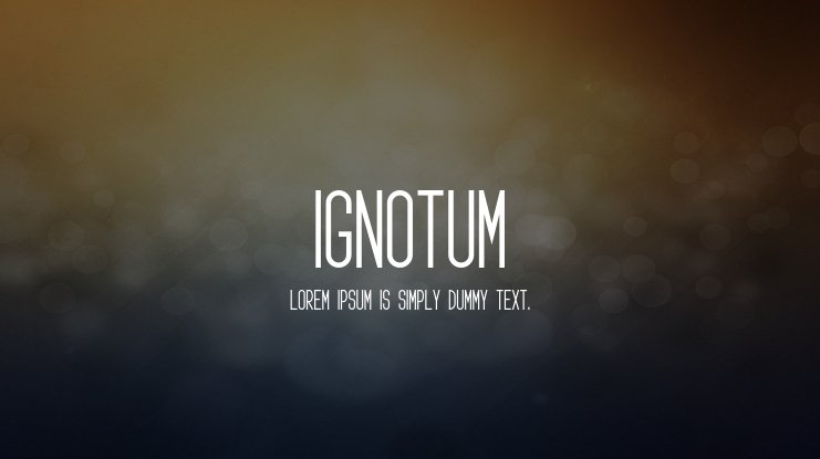 Font Ignotum