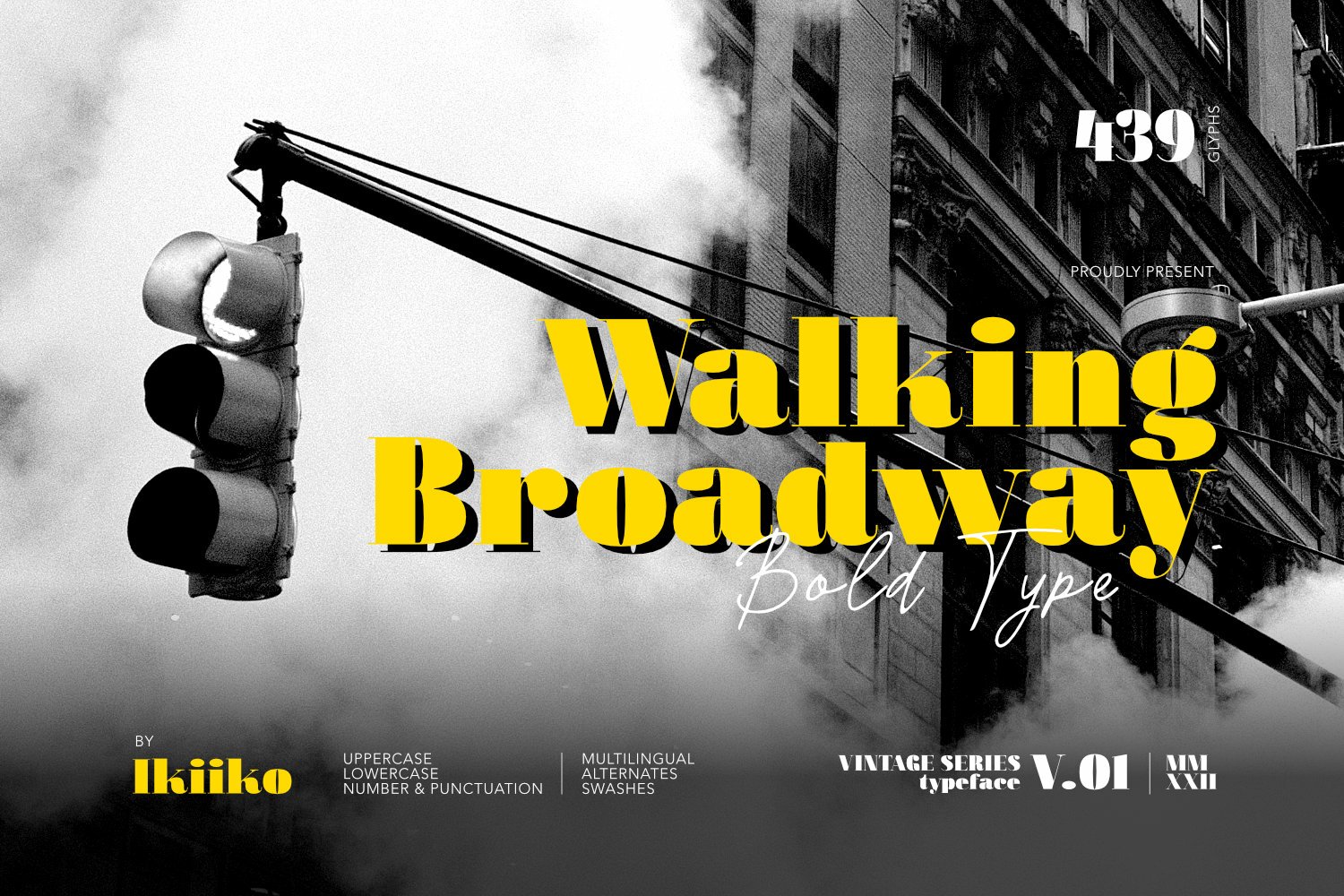 Font Walking Broadway