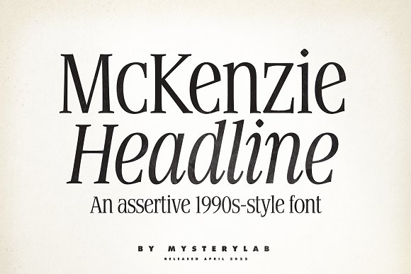 Font McKenzie Headline