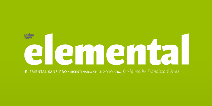 Font Elemental Sans Pro