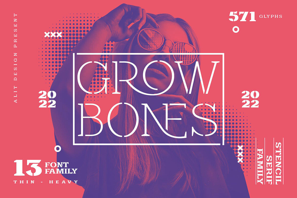 Font Grow Bones