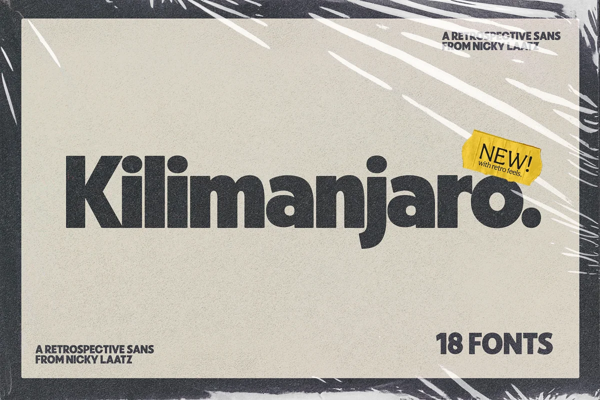 Font Kilimanjaro Sans Extra Tall