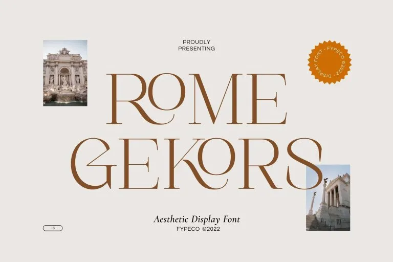 Font Rome Gekors