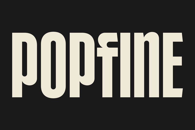 Font Popfine