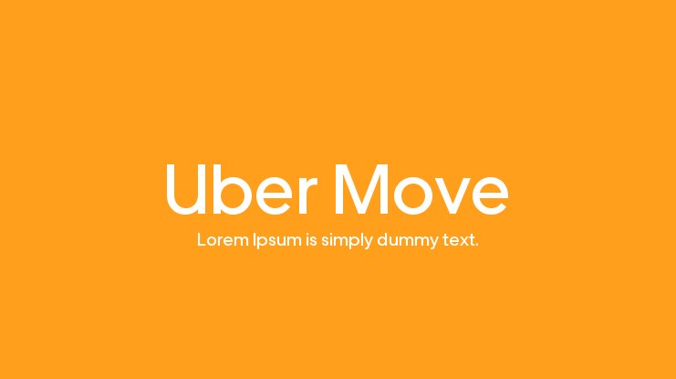 Font Uber Move SIN APP