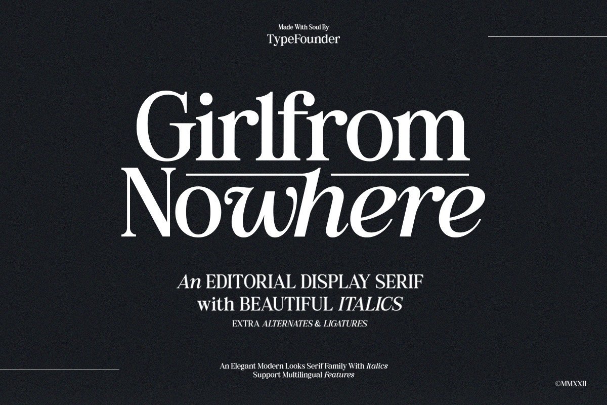 Font Girlfrom Nowhere