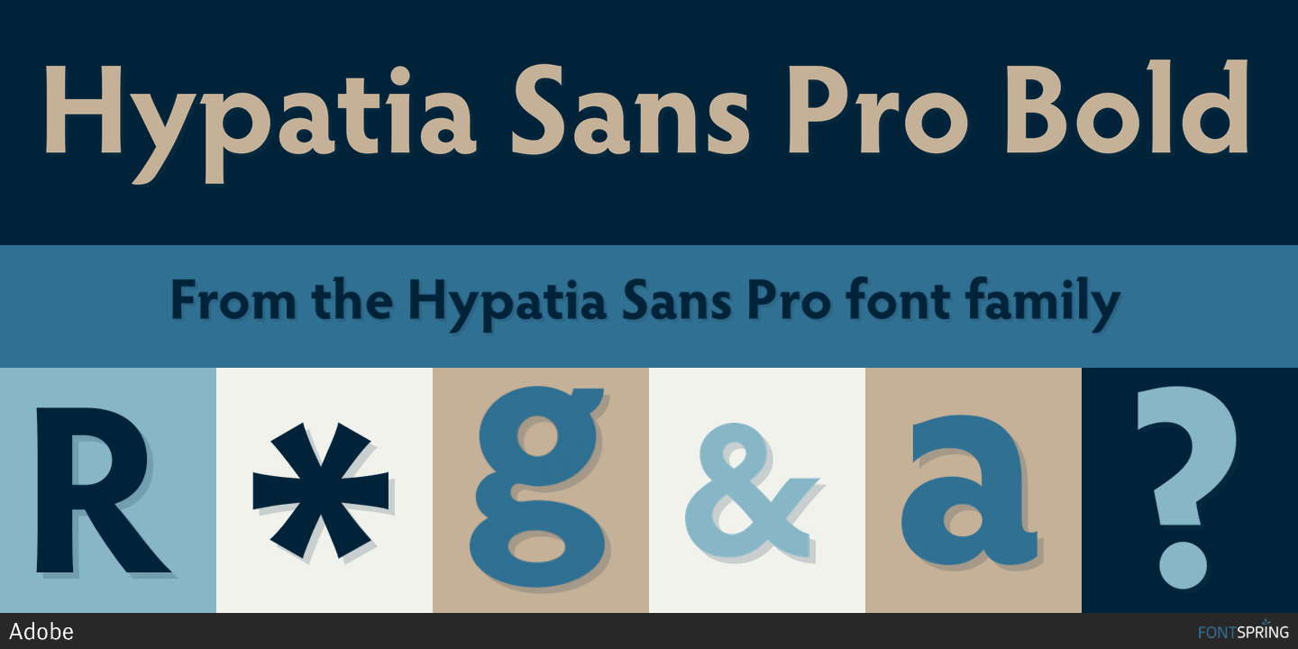 Font Hypatia Sans Pro