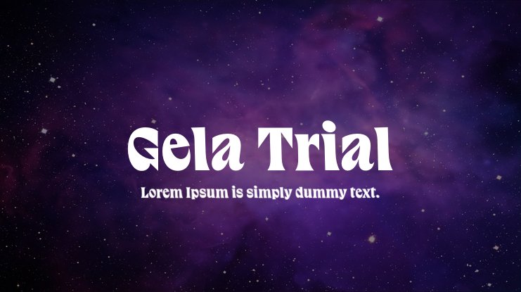 Font Gela Trial