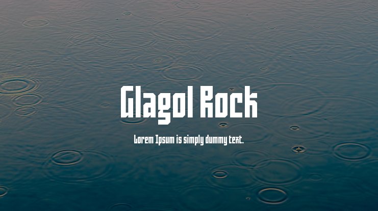 Font Glagol Rock