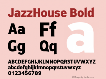 Font Jazz House