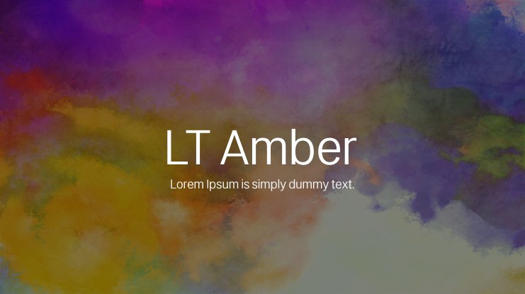 Font LT Amber