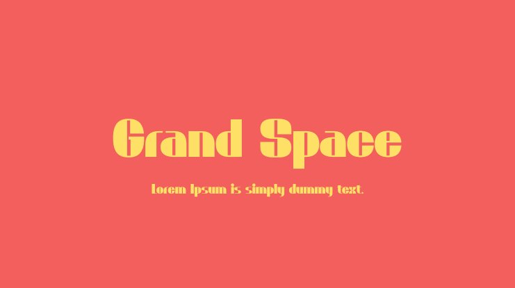 Font Grand Space